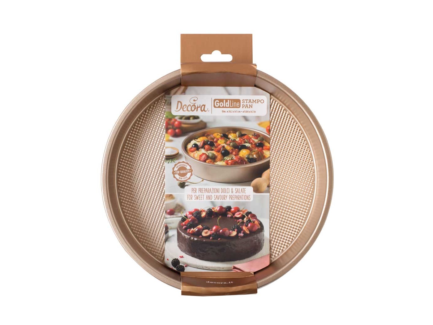 Bakvorm Rond 24,5 x 5 cm (non stick) (GOLD LINE)