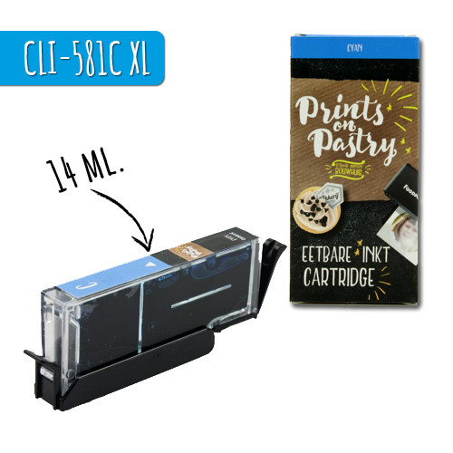 Eetbare Inkt Cartridge Blauw XL (CLI-581C)