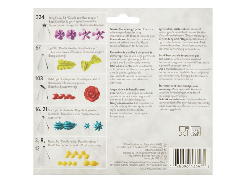 Wilton Starter Decorating Tip Set/9 - Afbeelding 1