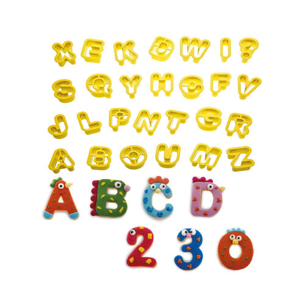 Decora Koekjes uitstekers Letters & Nummers 36st. - Afbeelding 3