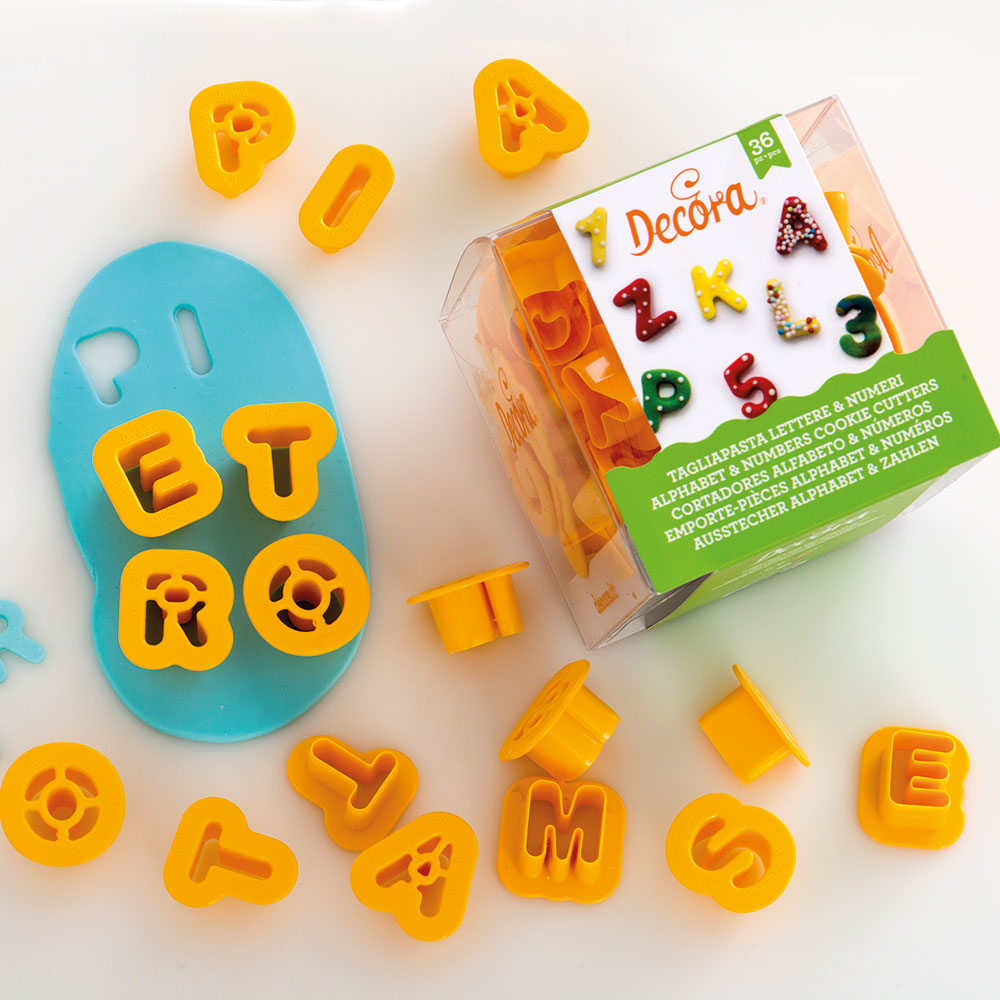 Decora Koekjes uitstekers Letters & Nummers 36st. - Afbeelding 2