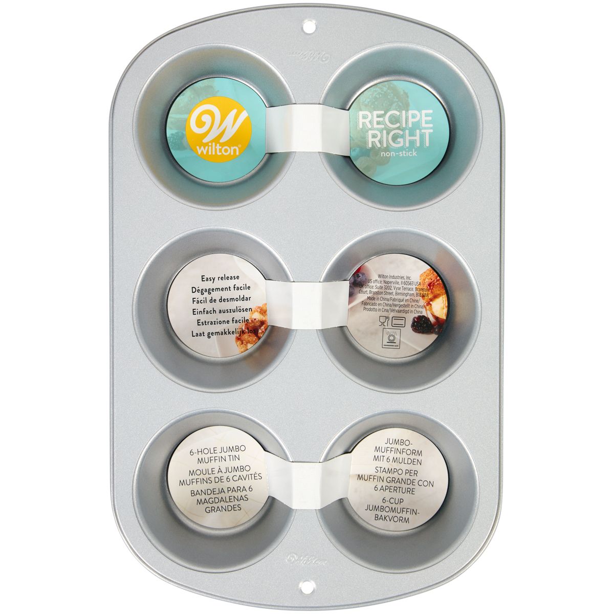 Wilton Recipe Right® 6 Cup Jumbo Muffin Pan 