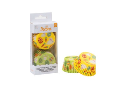 Cupcake Cups Pasen 36 st. 50x32 mm**