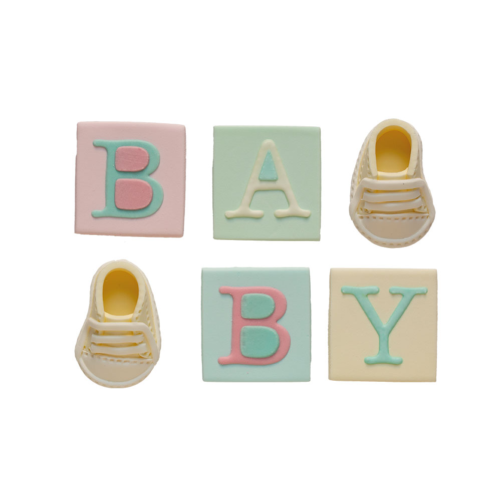 Decora Suikerdecoratie Baby - 6 stuks - Afbeelding 3