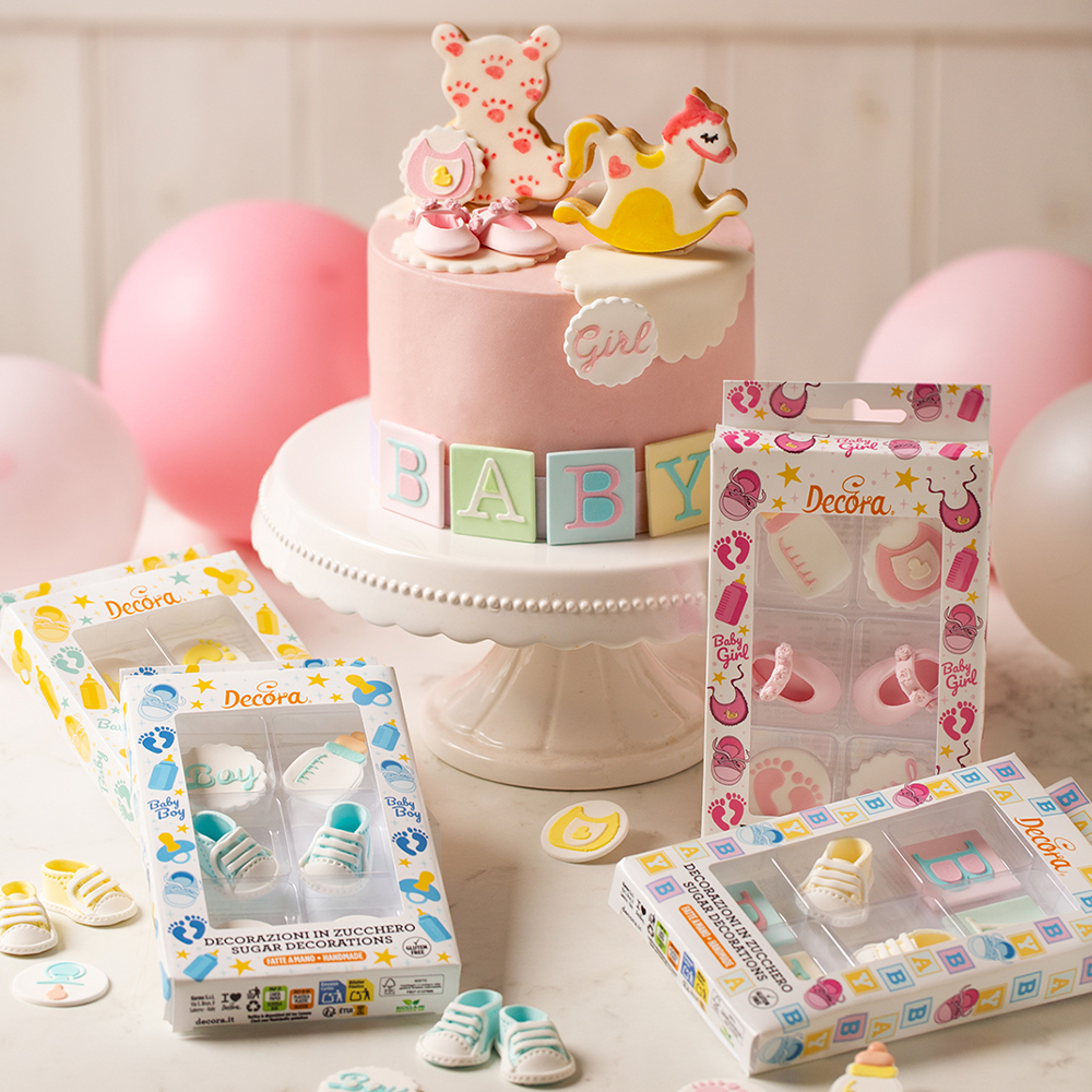 Decora Suikerdecoratie Baby - 6 stuks - Afbeelding 2