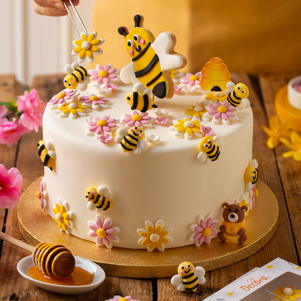 Decora Suikerdecoratie Honey/Bijen - 6 stuks - Afbeelding 2