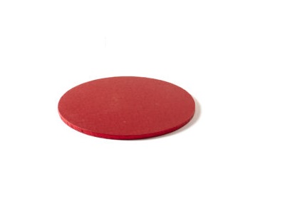 Cake Drum Rond Rood - 25 cm