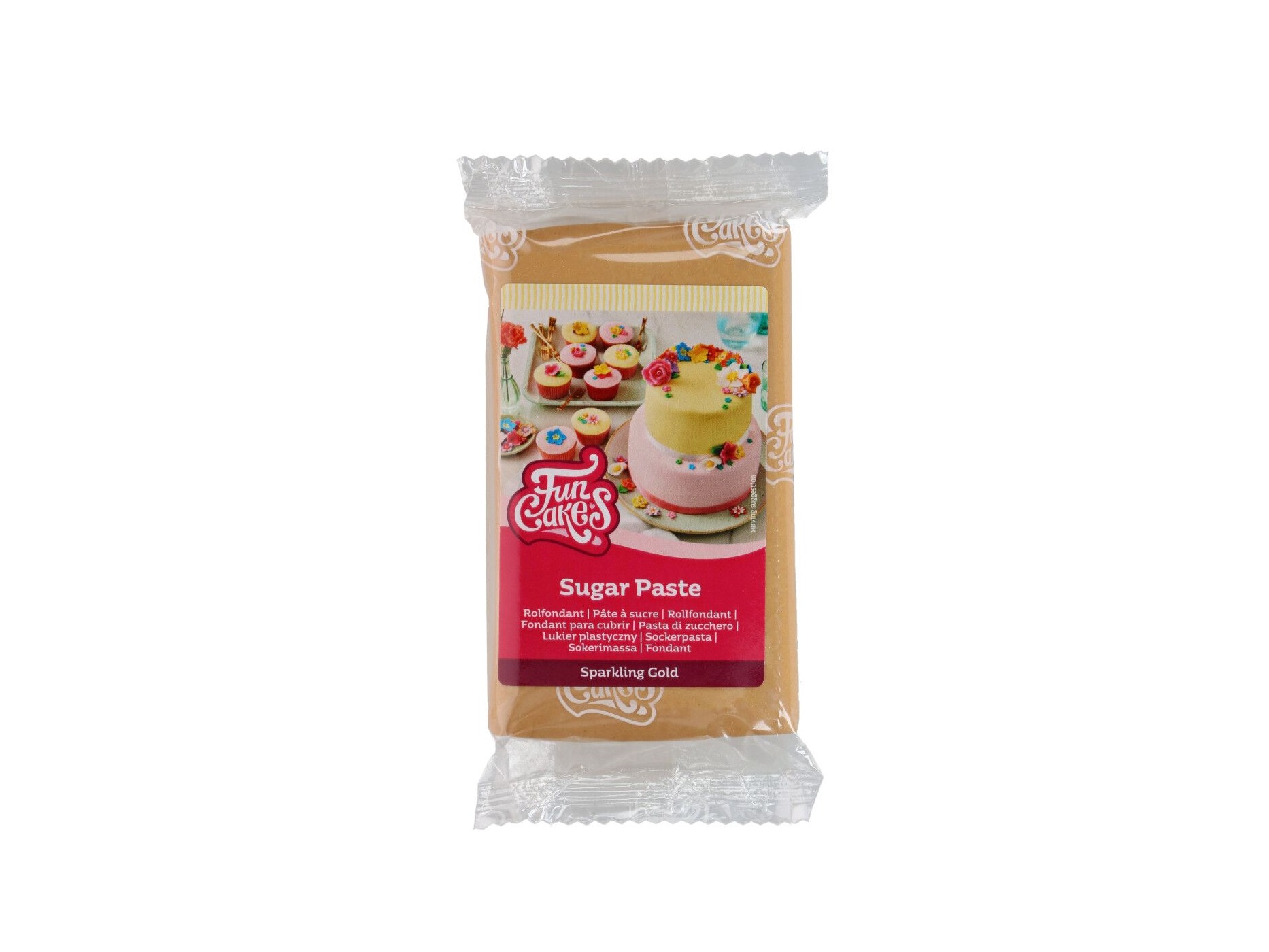 FunCakes Rolfondant Sparkling Gold 250g