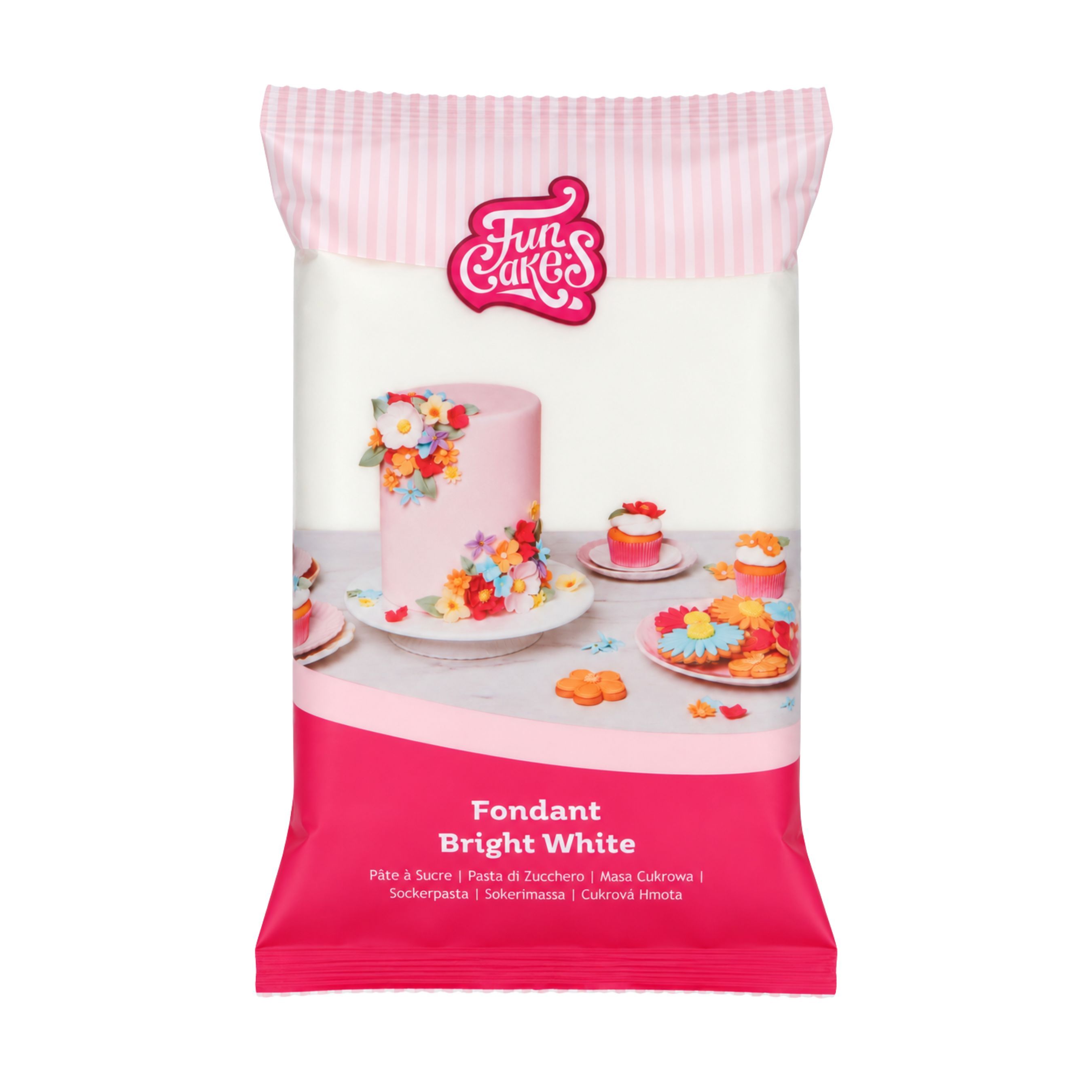  Rolfondant Bright White 1kg - Funcakes NEW