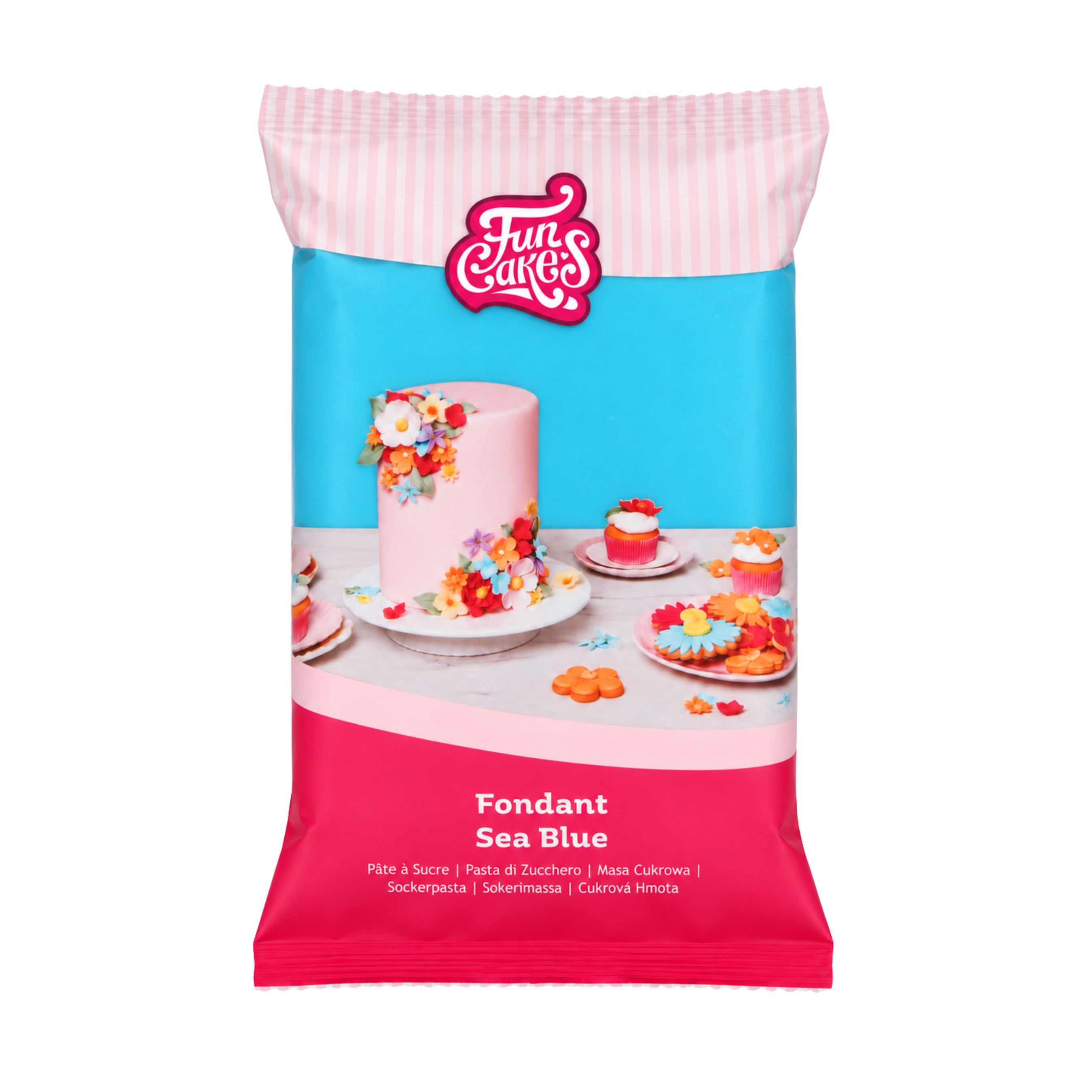  Rolfondant Sea Blue 1kg - Funcakes