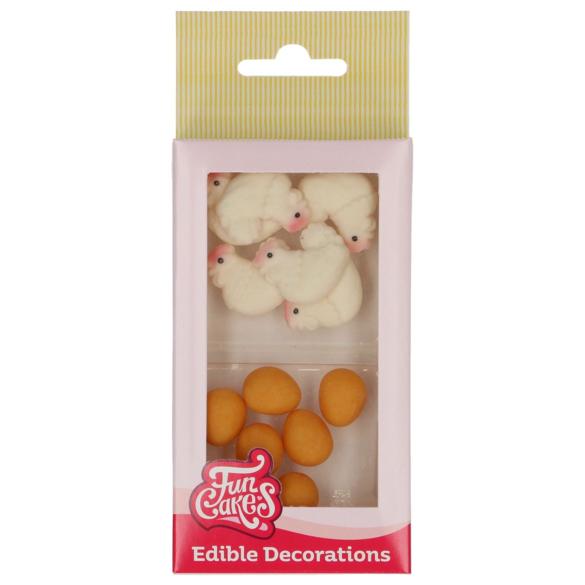 FunCakes Fondantdecoraties Kip & Ei set/12