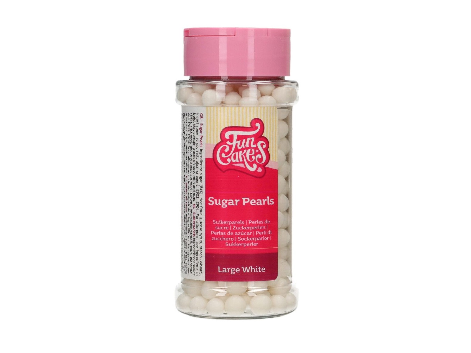 FunCakes Suikerparels Large Wit 70 g  - Afbeelding 1