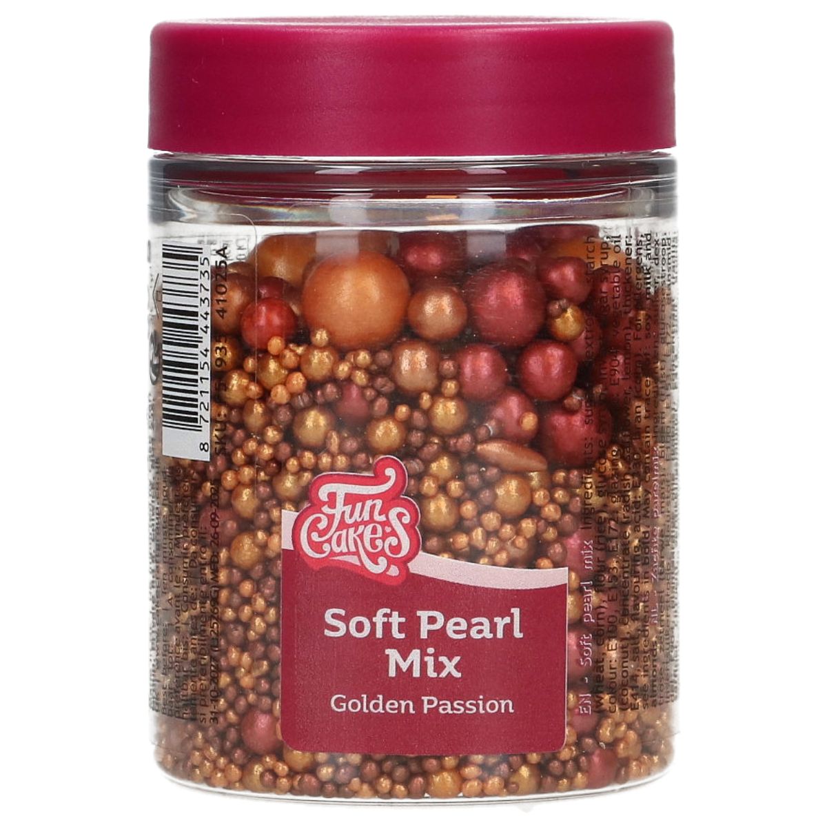 FunCakes Soft Pearls Mix Golden Passion 80 g - Afbeelding 1