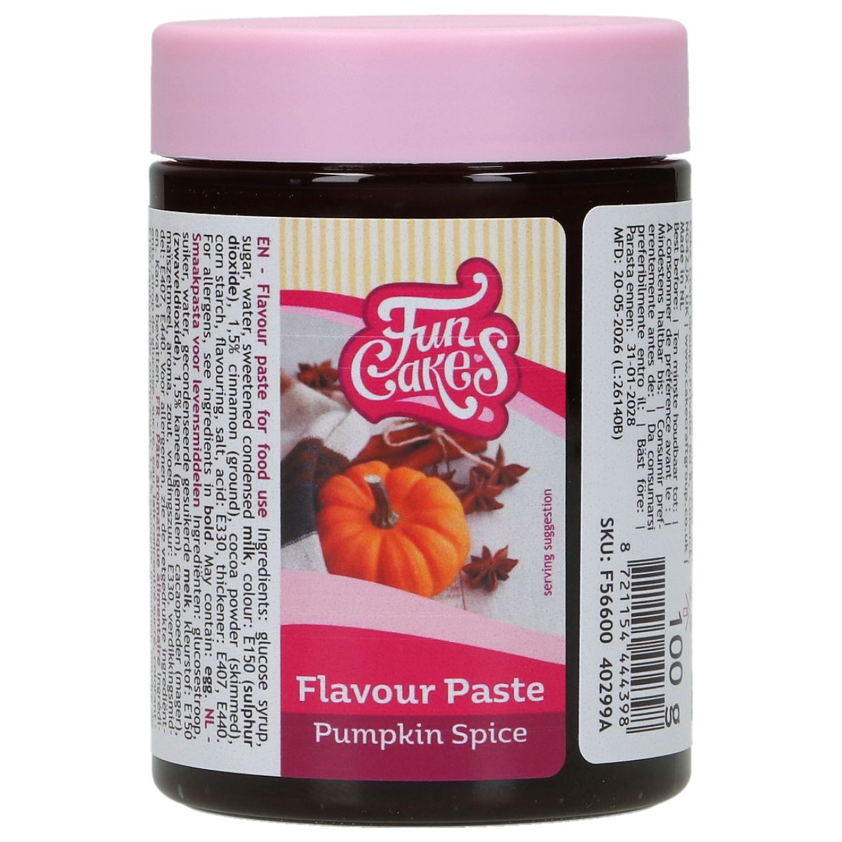 FunCakes Smaakpasta Pumpkin Spice 100 g