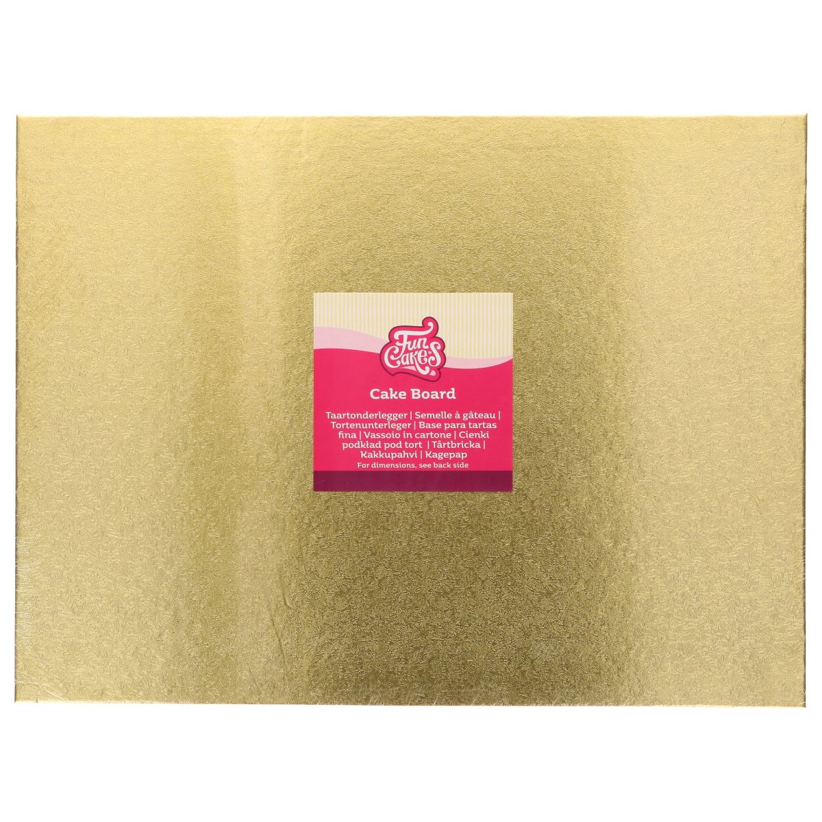 Cake Board Rechthoek Goud - 30 x 40 cm