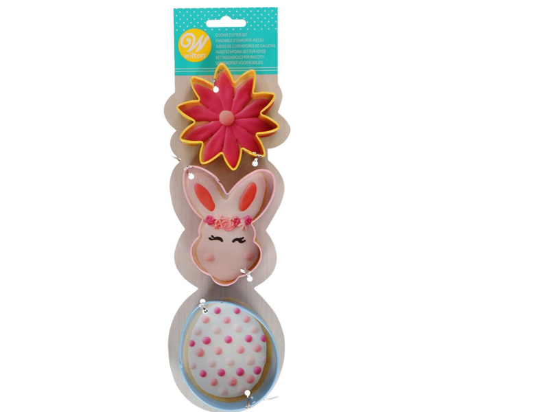 Wilton Koekjes Uitsteker Bloem/Konijnen Hoofd/Ei