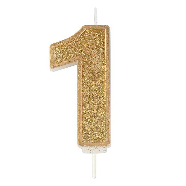 Culpitt Cijferkaars #1 Goud met Glitter