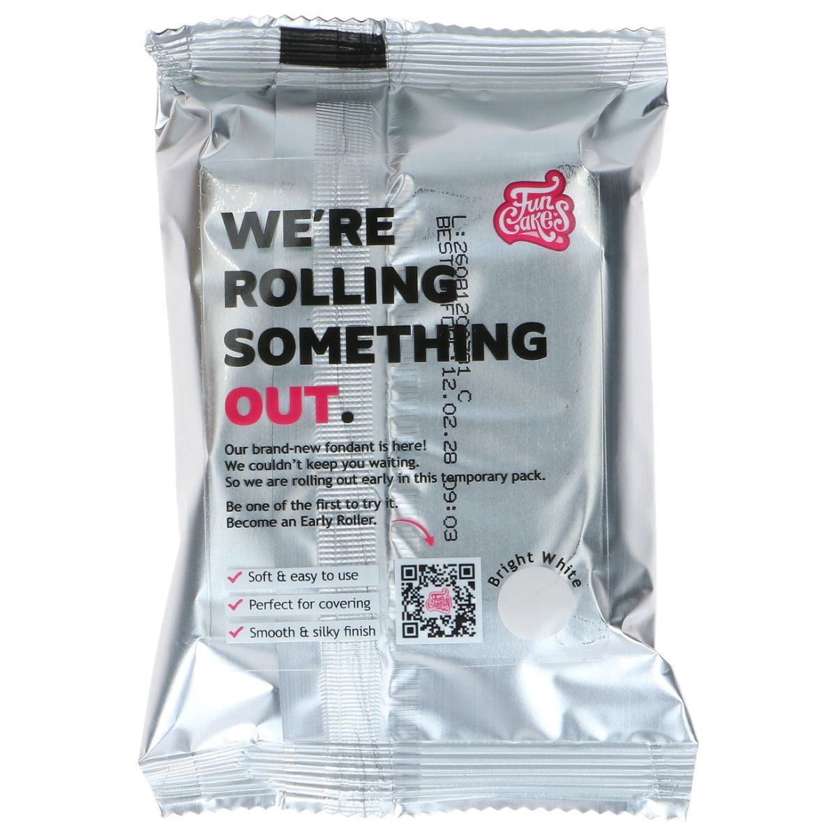 Rolfondant Bright White 250g - Funcakes NEW