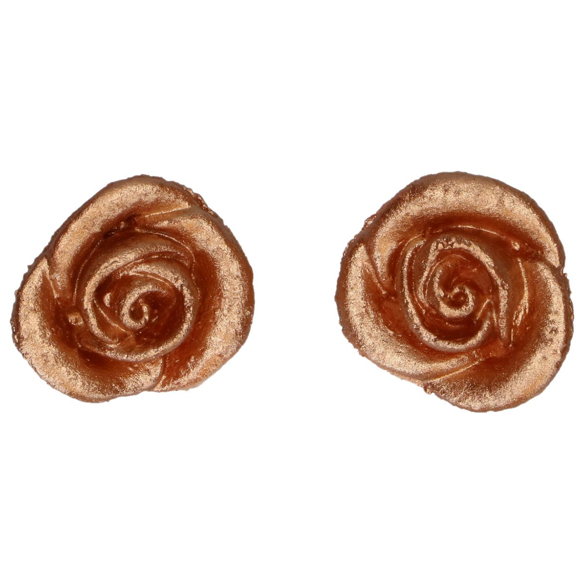 FunCakes Fondant Decoraties Rozen Bronze set/6 - Afbeelding 2