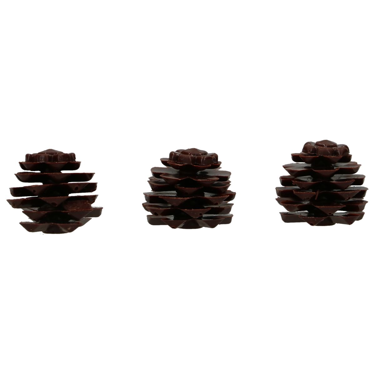 FunCakes Chocoladedecoratie Dennenappels set/3 - Afbeelding 2