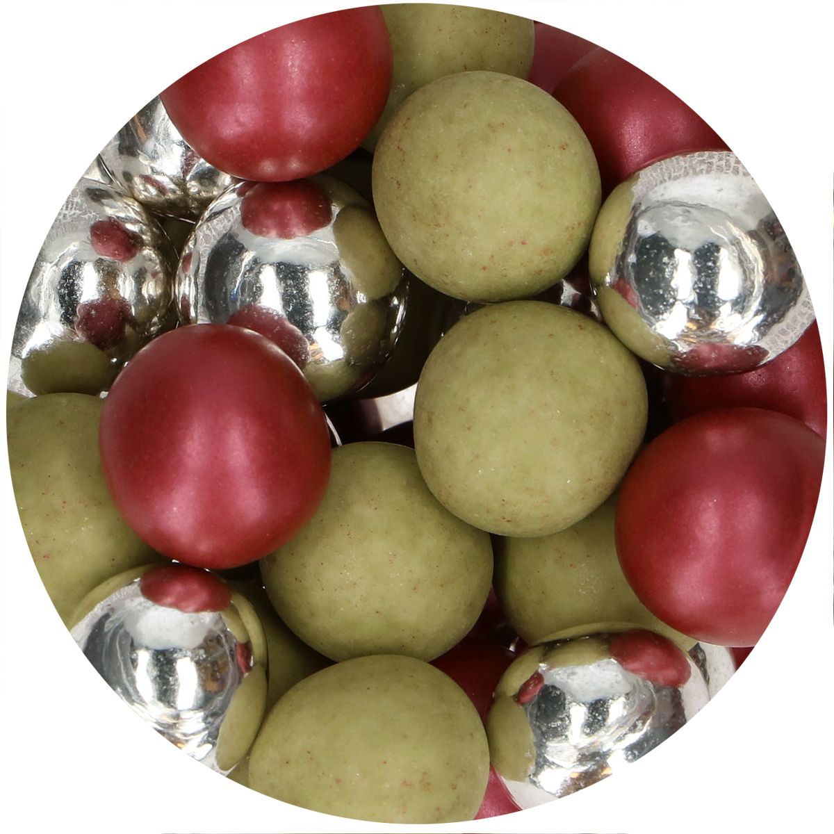 FunCakes Choco Crispy Balls - Holly Jolly 130g - Afbeelding 1