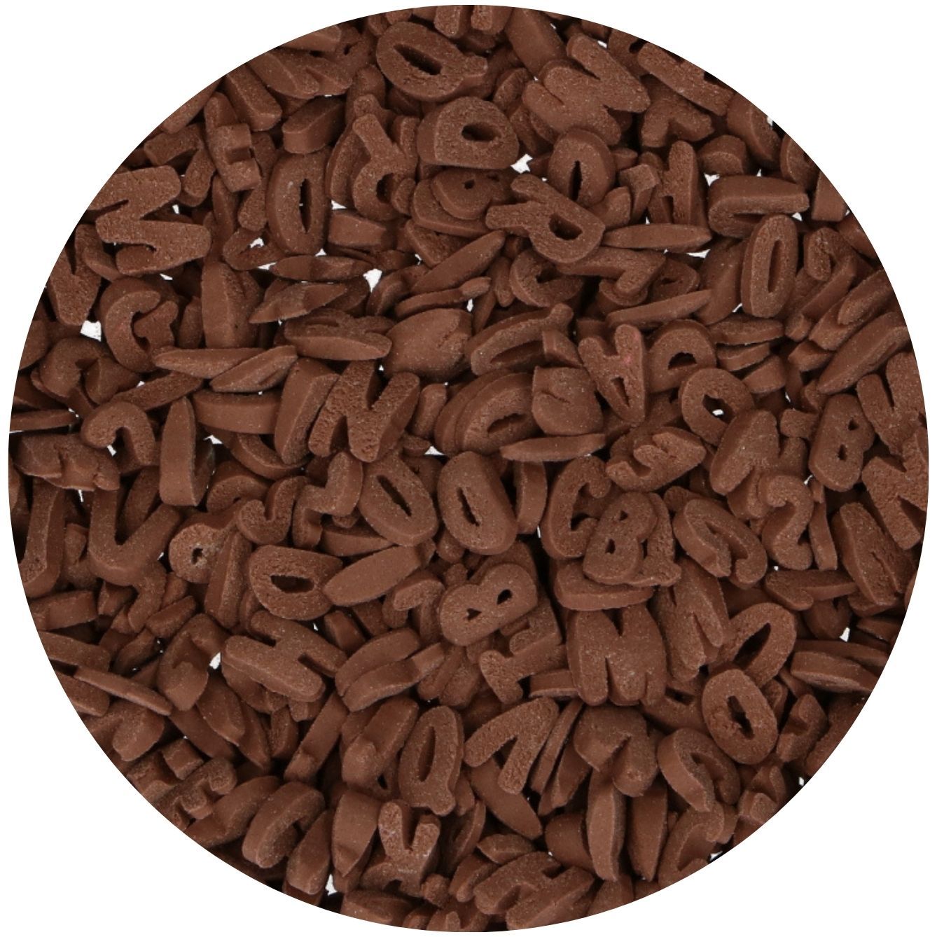 Funcakes Sprinkle Bruine Letters 50g