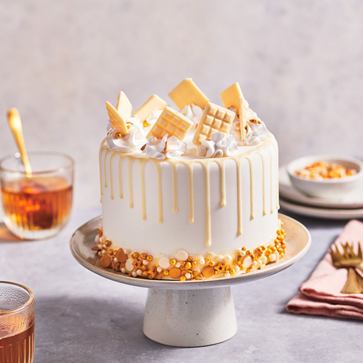 FunCakes Cake Drip Roomwit 180 g - Afbeelding 2