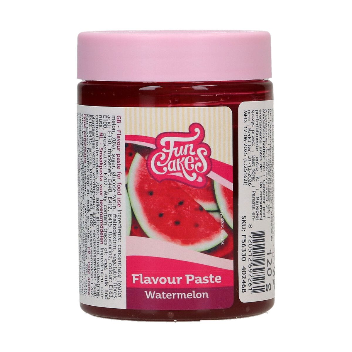 FunCakes Smaakpasta Watermeloen - 120 gram