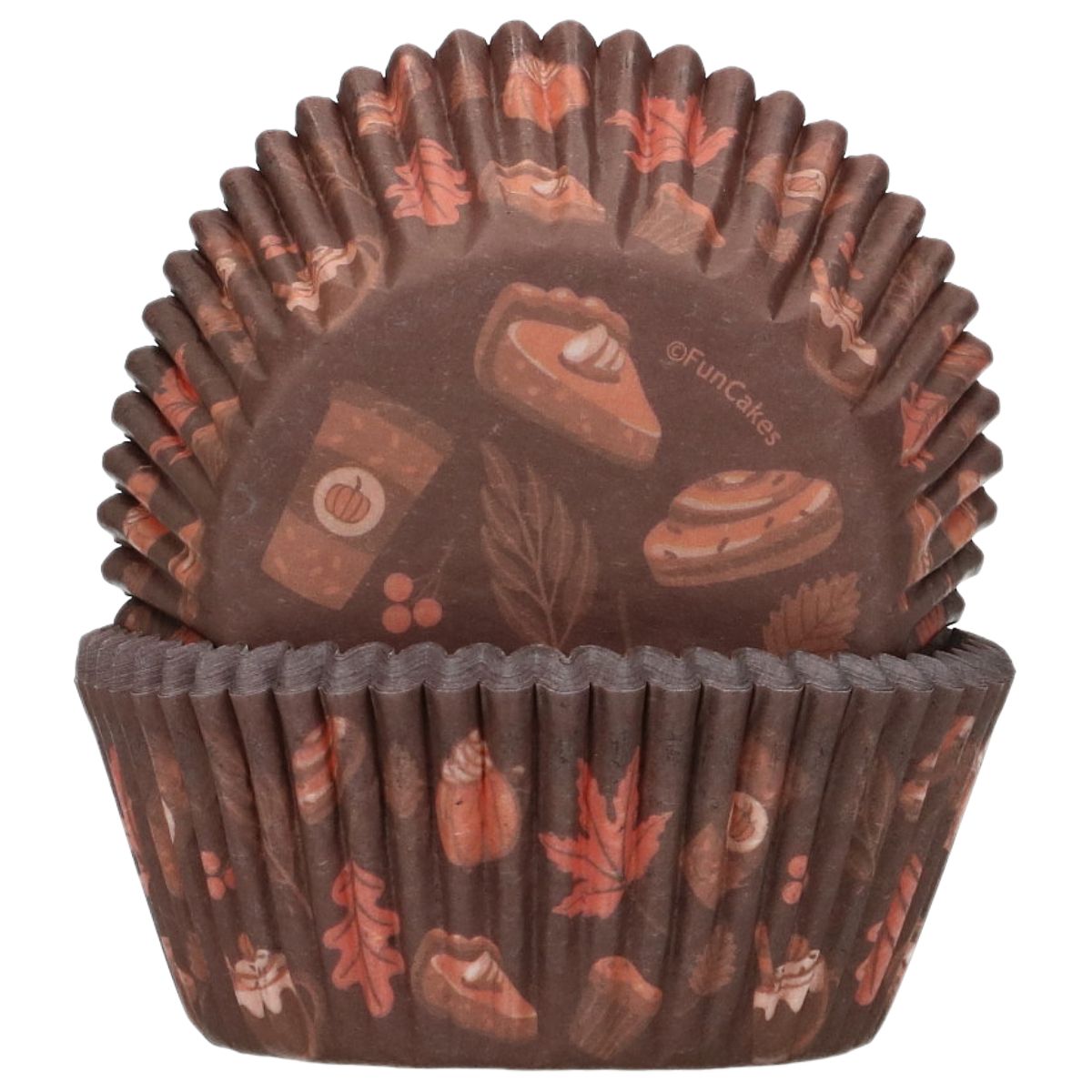Cupcake Cups Cozy Fall 48st - Funcakes