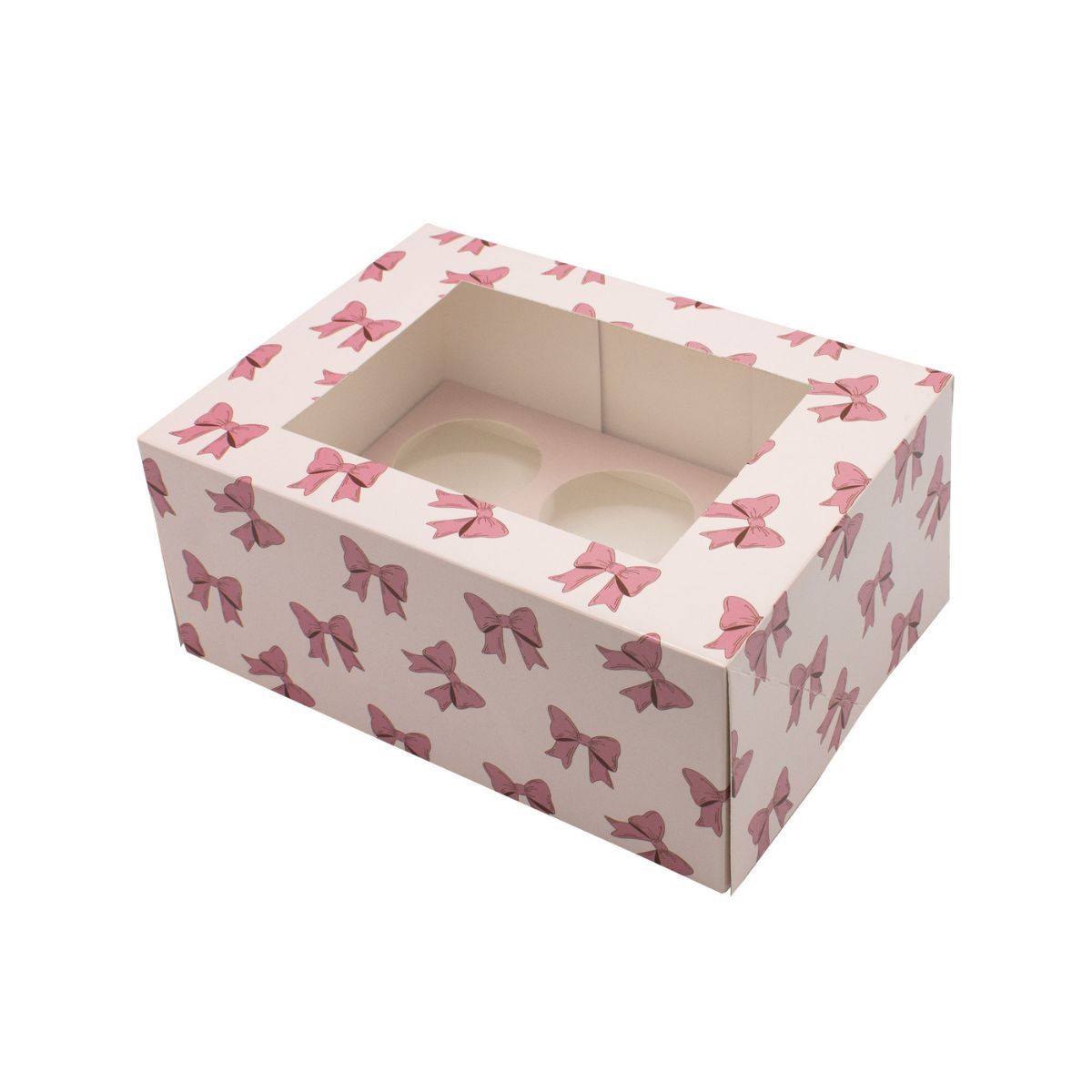 Cupcake Doosje 6x Groot Pink Ribbons set/2 - Afbeelding 2