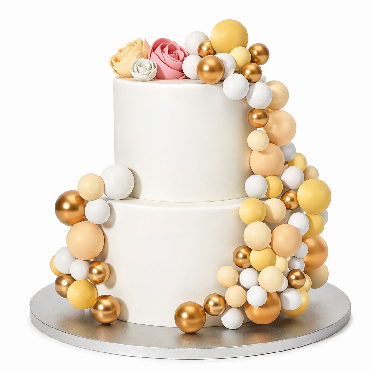 Simply Making Decoratieve Ballenset Citroen Ombre & Goud pk/32 - Afbeelding 2