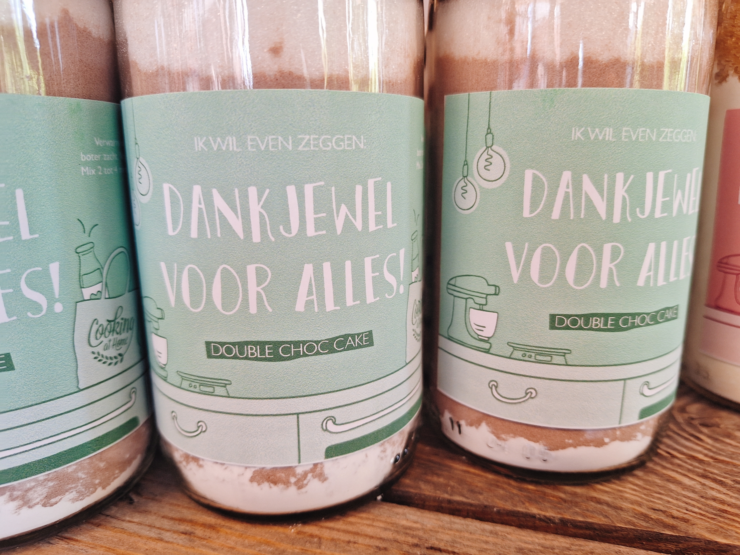 Cadeaufles Double Choc Cake - Dankjewel - Afbeelding 1