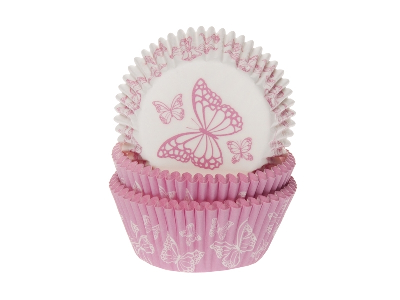 Cupcake Cups Vlinder 48st