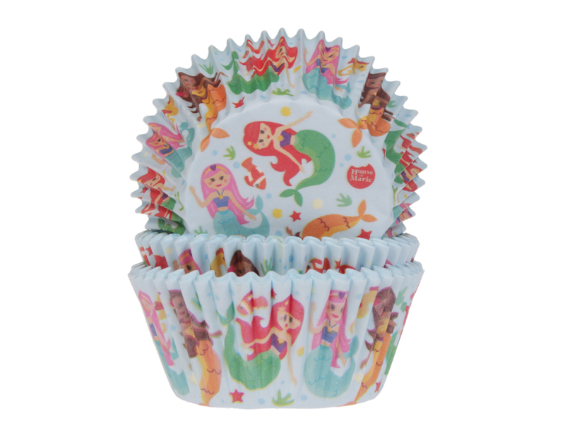 Cupcake Cups Zeemeermin 50st