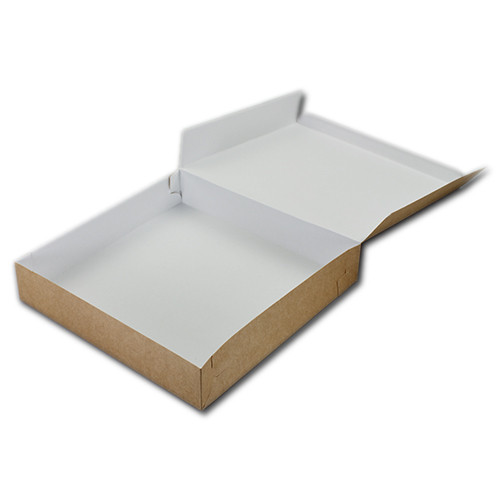 Taartdoos 25x25x5cm. Kraft 3st - Afbeelding 2