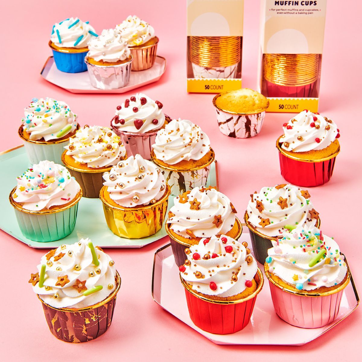 Cupcake / Muffin Cups Vintage Goud 50 stuks - Wilton - Afbeelding 3