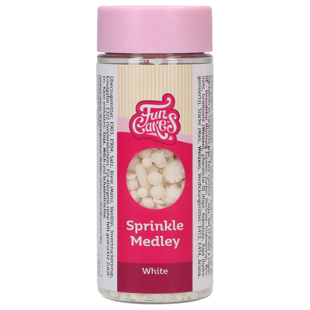 FunCakes Sprinkle Medley White 65 g - Afbeelding 1