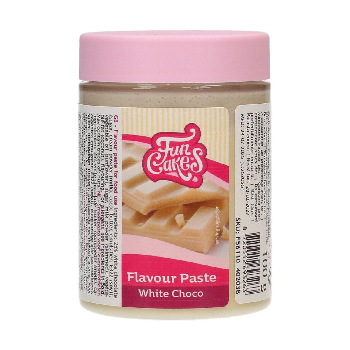 FunCakes Smaakpasta Witte Chocolade 100 g