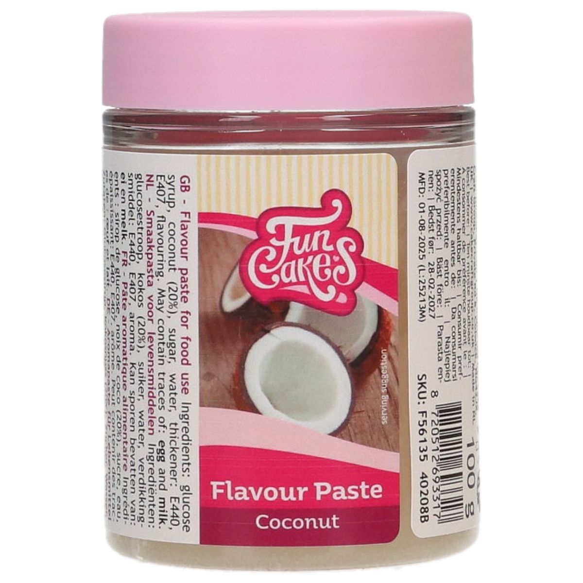 FunCakes Smaakpasta Kokos - 100 gram