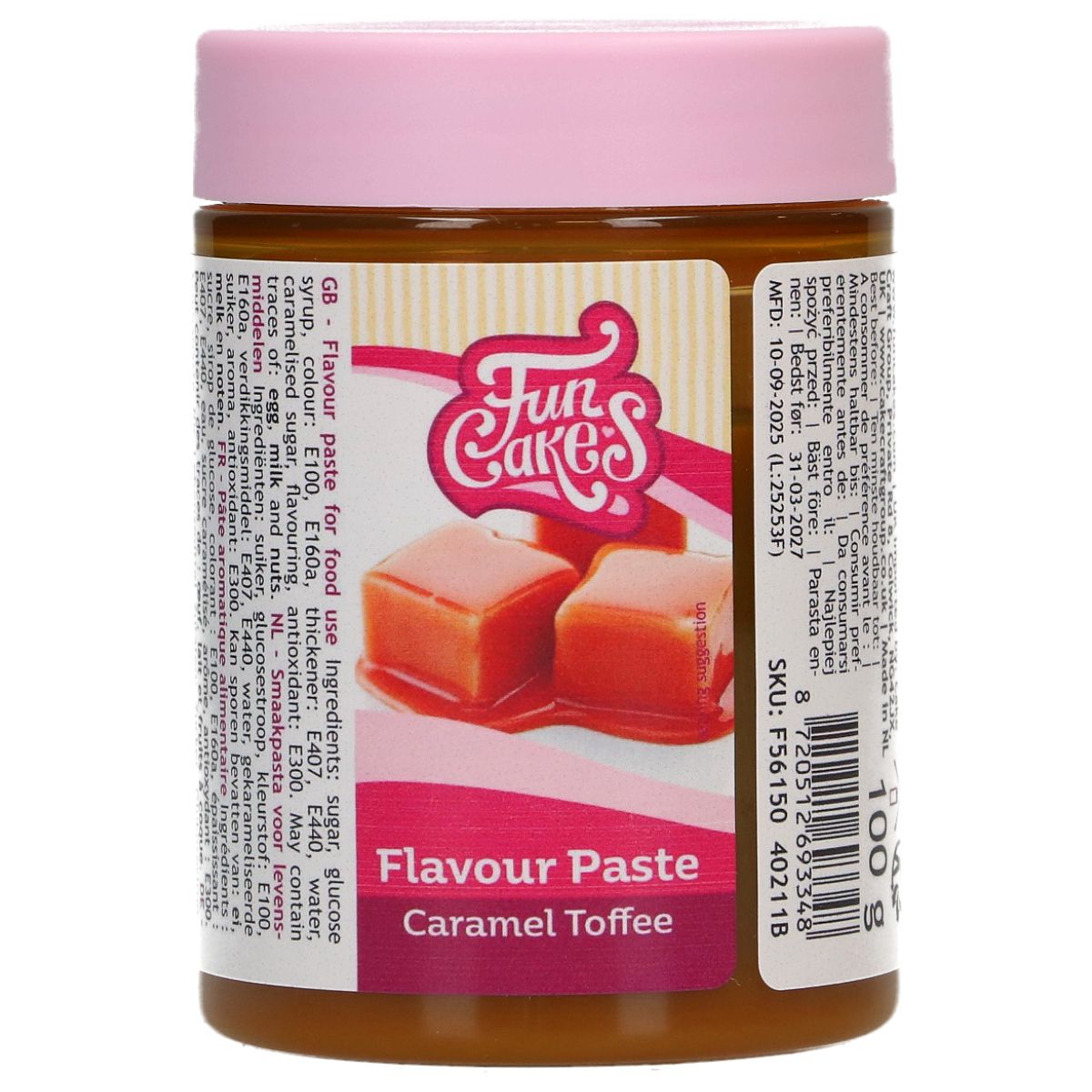 FunCakes Smaakpasta Caramel Toffee - 100 gram