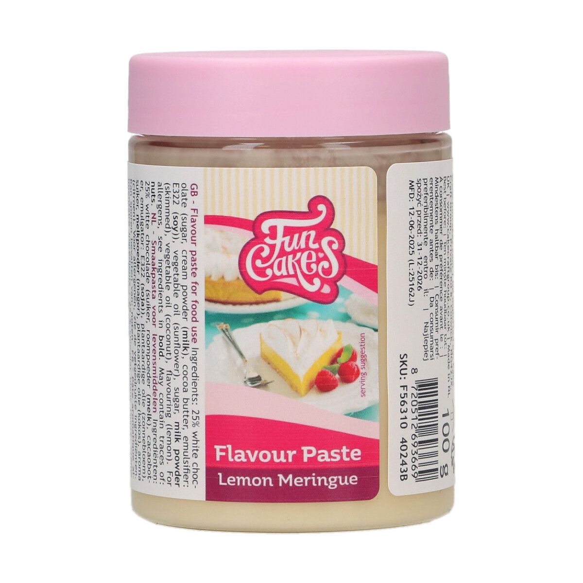Smaakpasta Lemon Meringue 100g