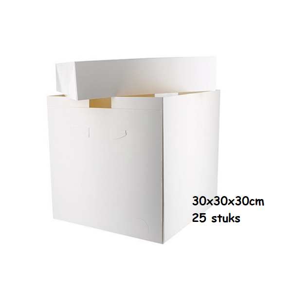 Taartdoos 30x30x30cm per 25 stuks 