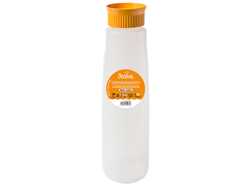 Decora Siroop Knijpfles 500ml  ø6 x h24 cm