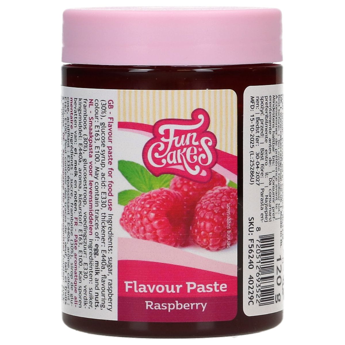 Funcakes Smaakpasta Framboos 120g