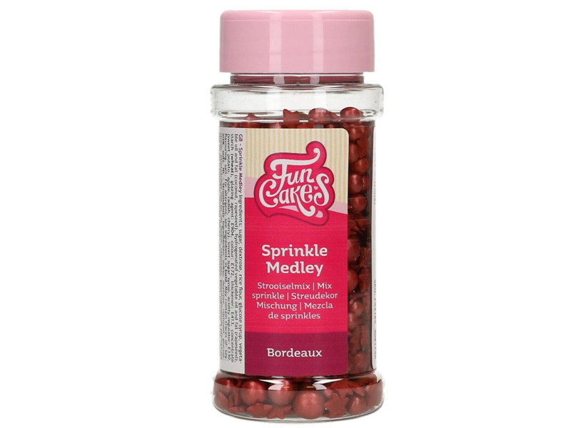 FunCakes Sprinkle Medley Bordeaux 60 g - Afbeelding 1