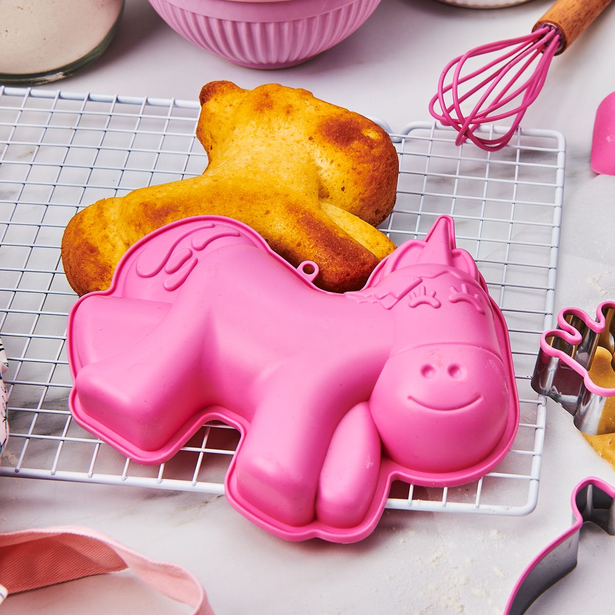 Wilton Baking Kit Silicone Mal Unicorn Set/3 - Afbeelding 2
