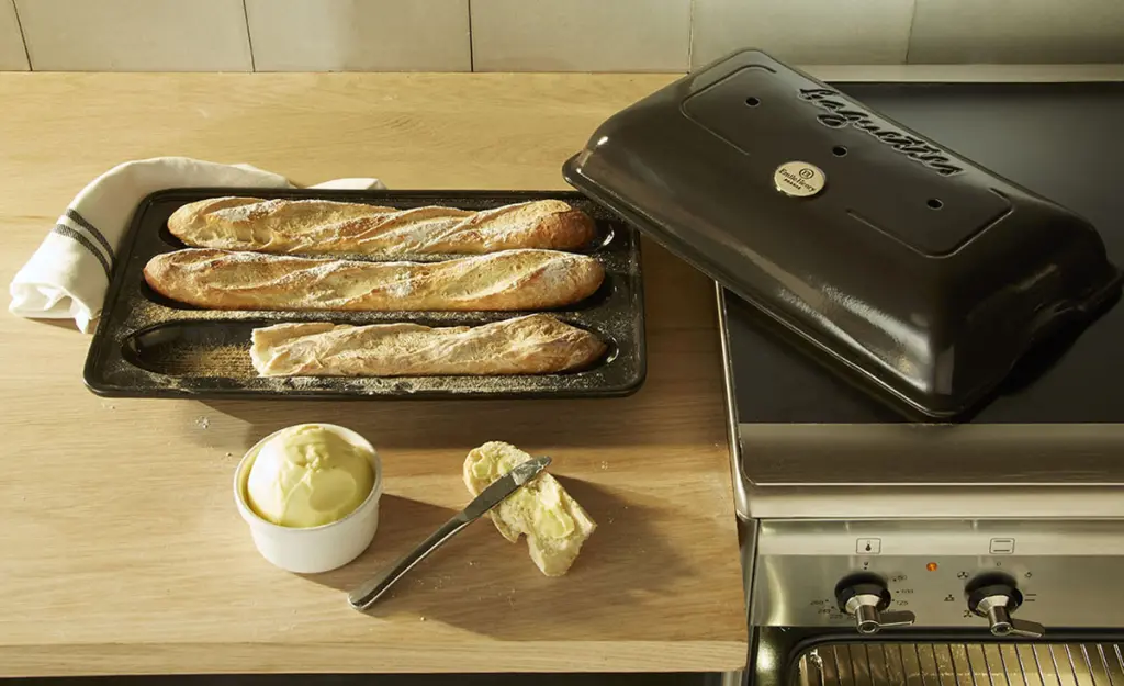 Emile Henry Baguettesvorm - 390x240mm - Fusain - Afbeelding 5