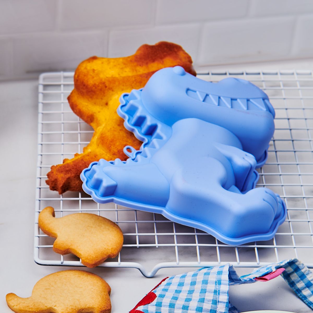 Wilton Baking Kit Silicone Mal Dino Set/3 - Afbeelding 2