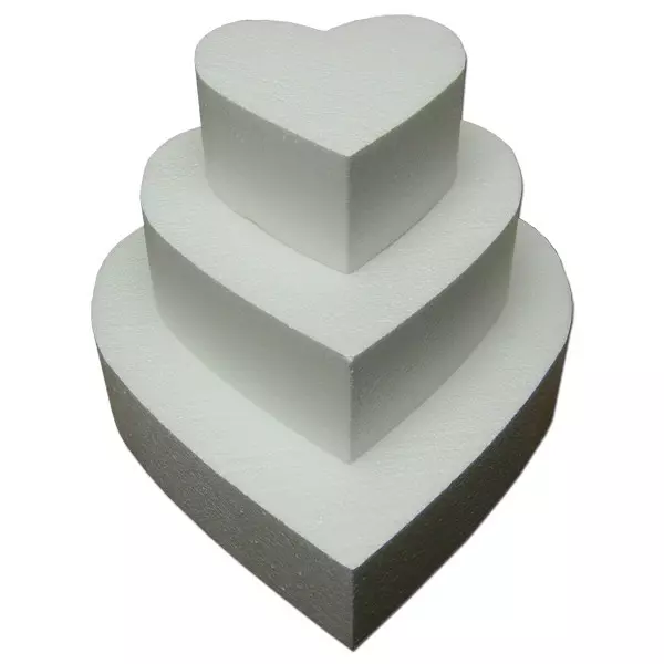 Taart Dummy Hart 5 cm - Ø 25 cm