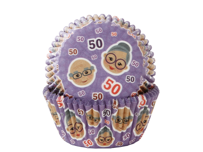 Cupcake Cups 50 jaar 50st